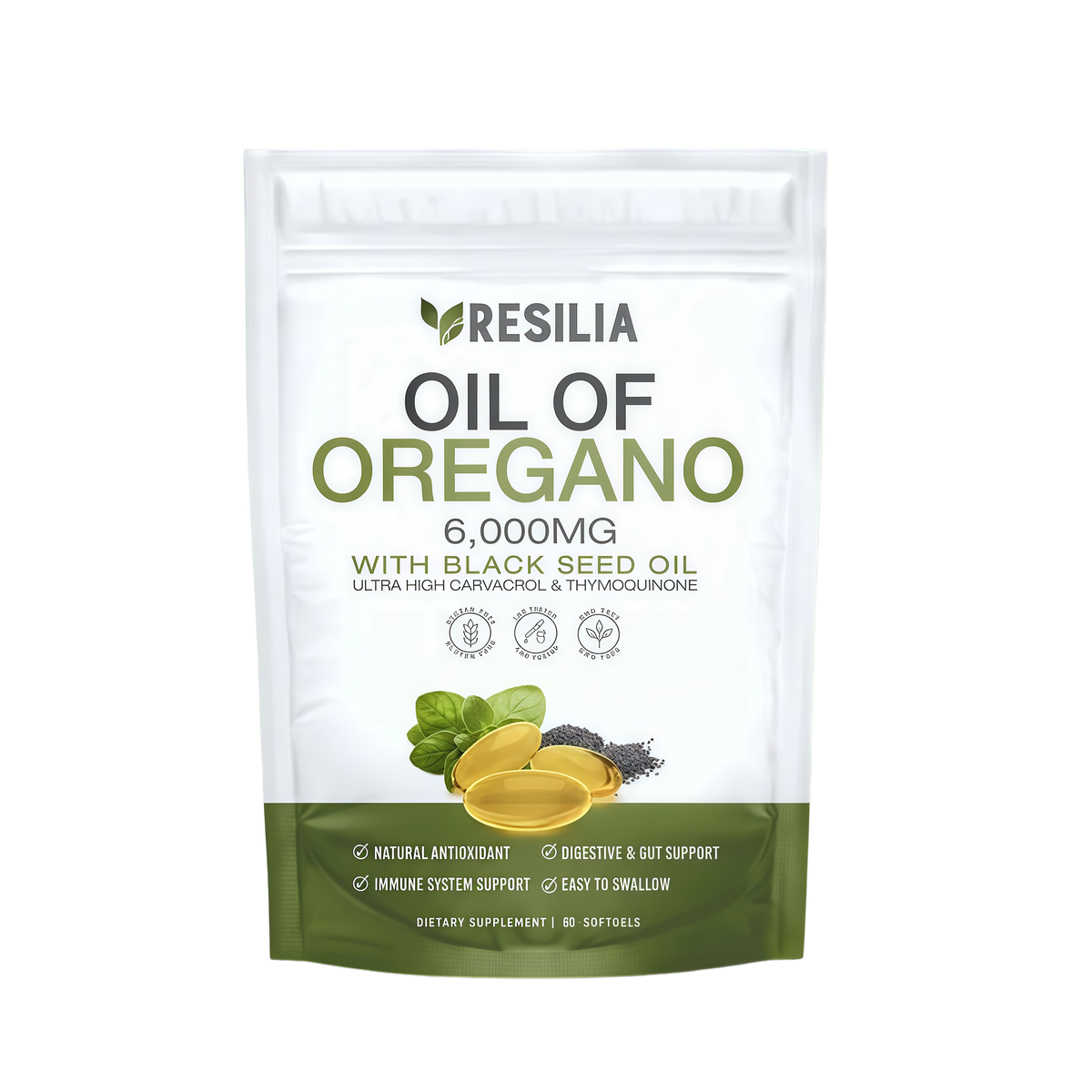 Resilia® Oil Of Oregano Softgels